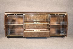 Burlwood & Brass Sideboard by Romweber