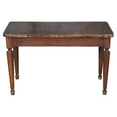 Mid Century Matchbook Walnut Tonkbench Chicago Foyer Piano Bench Seat W/ Storage