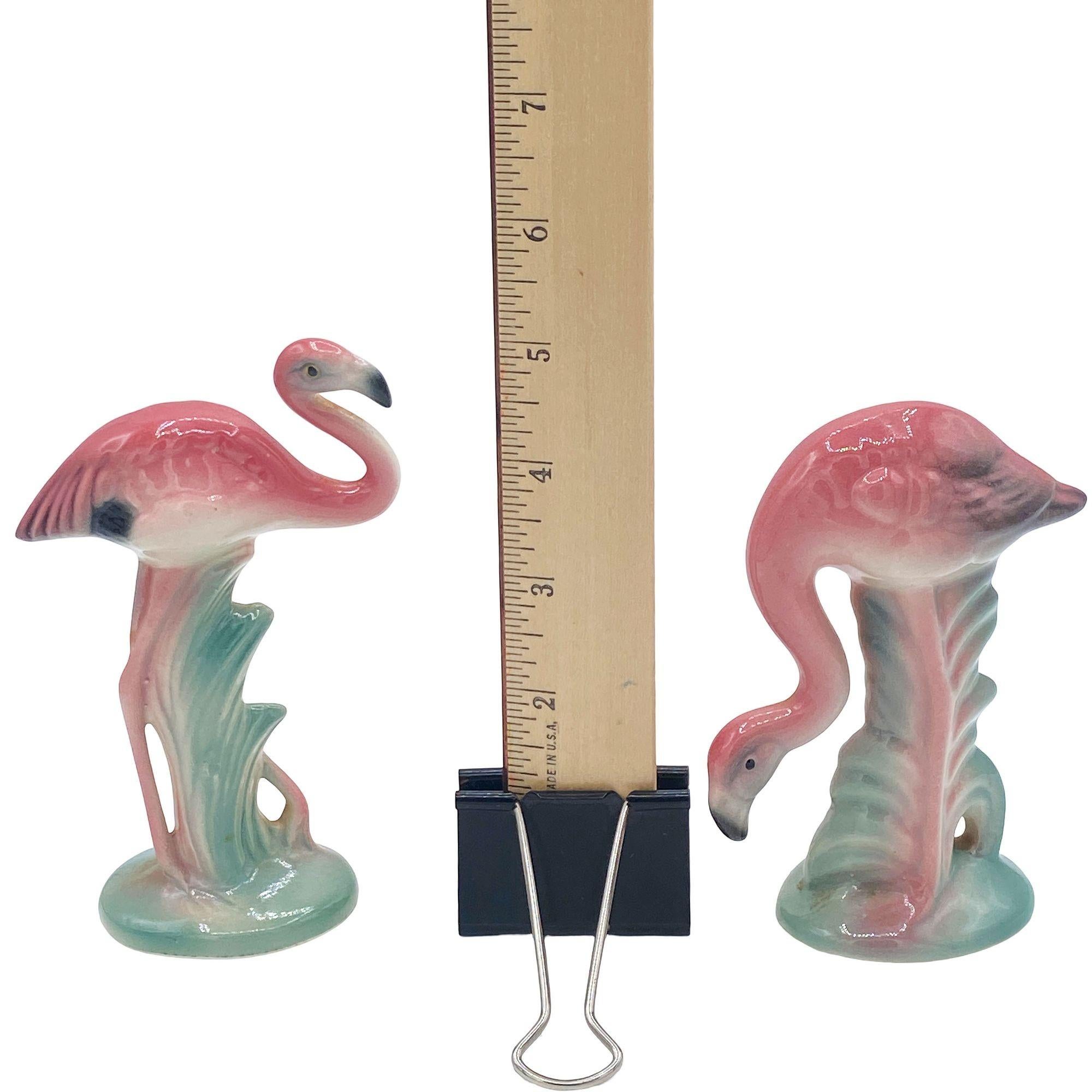 Mini figurines de table assorties en céramique Flamant rose du milieu du siècle Par Brad Keeler en vente 8