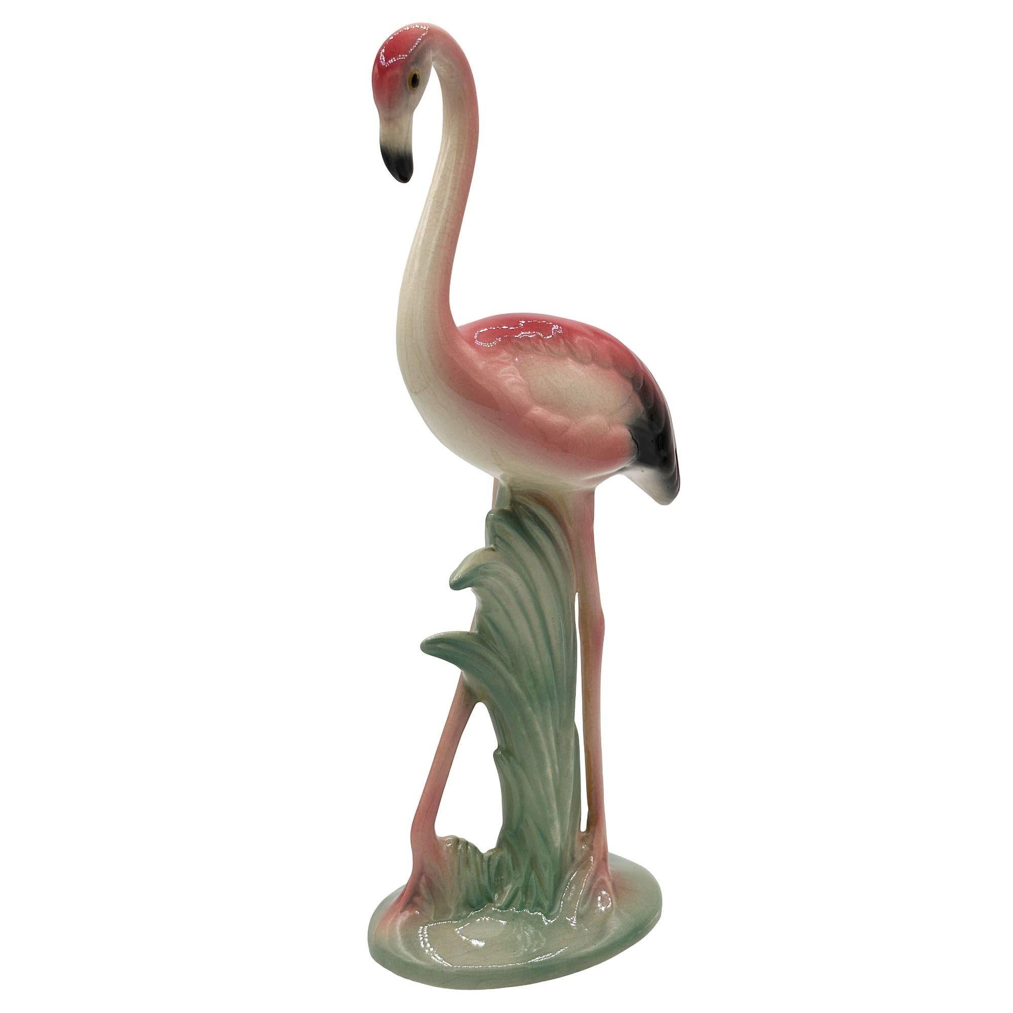 Set de vases de table assortis en céramique Pink Flamingo Mid-century By Brad Kealer en vente 3