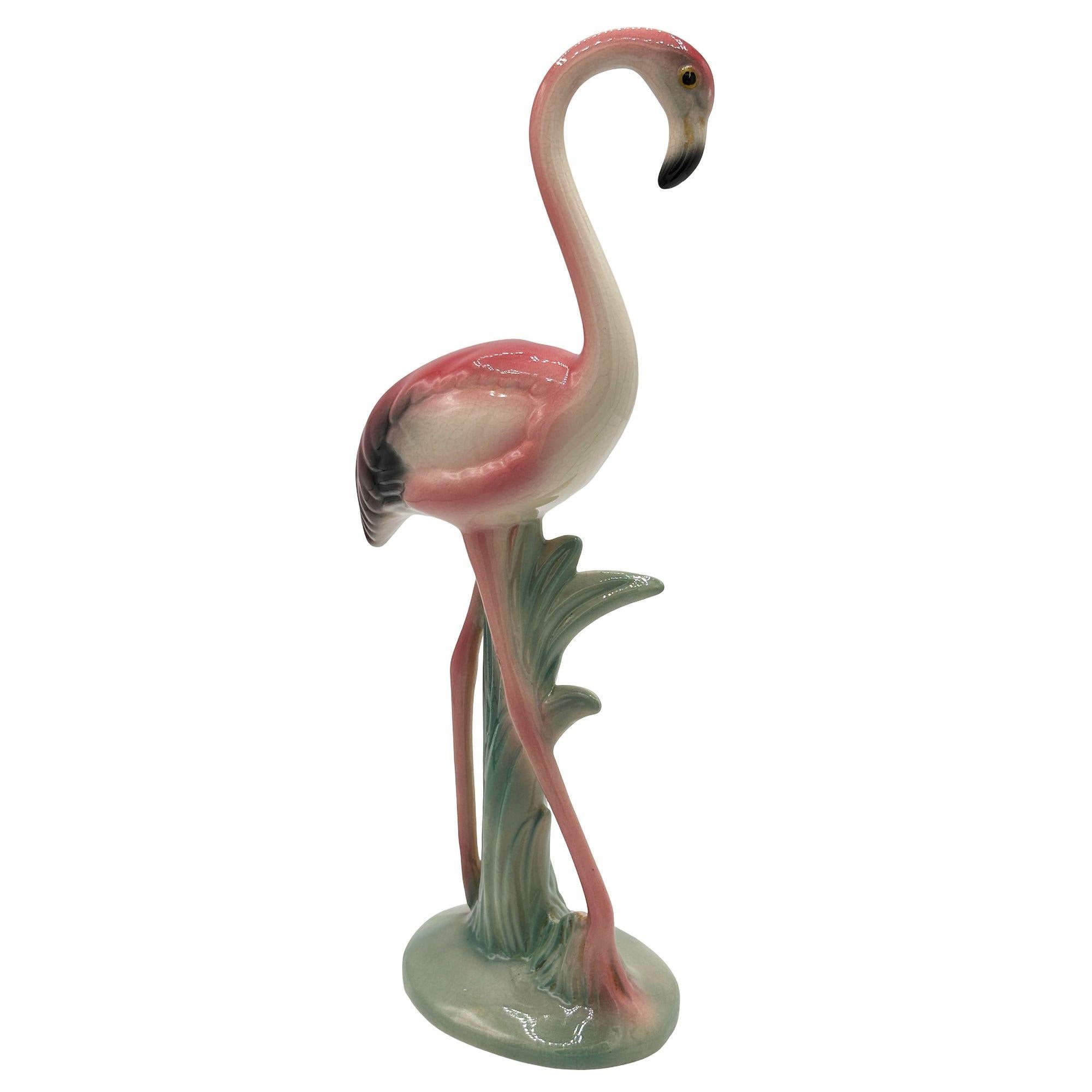 Set de vases de table assortis en céramique Pink Flamingo Mid-century By Brad Kealer en vente 4