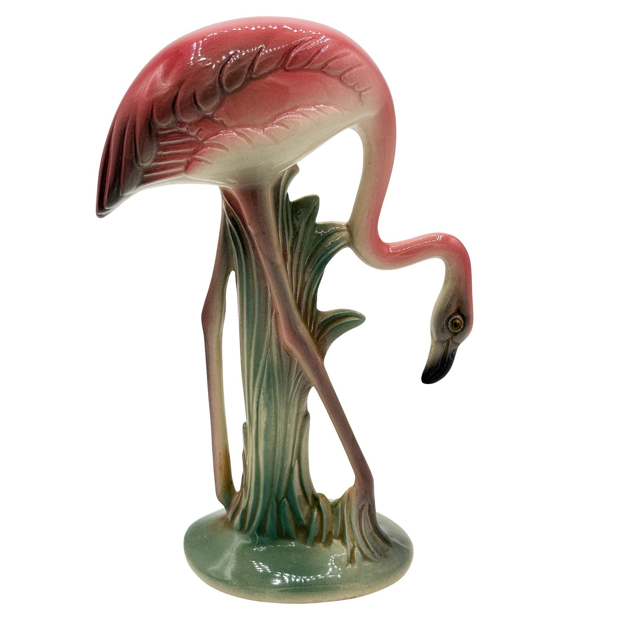 Mid-Century Modern Set de vases de table assortis en céramique Pink Flamingo Mid-century By Brad Kealer en vente