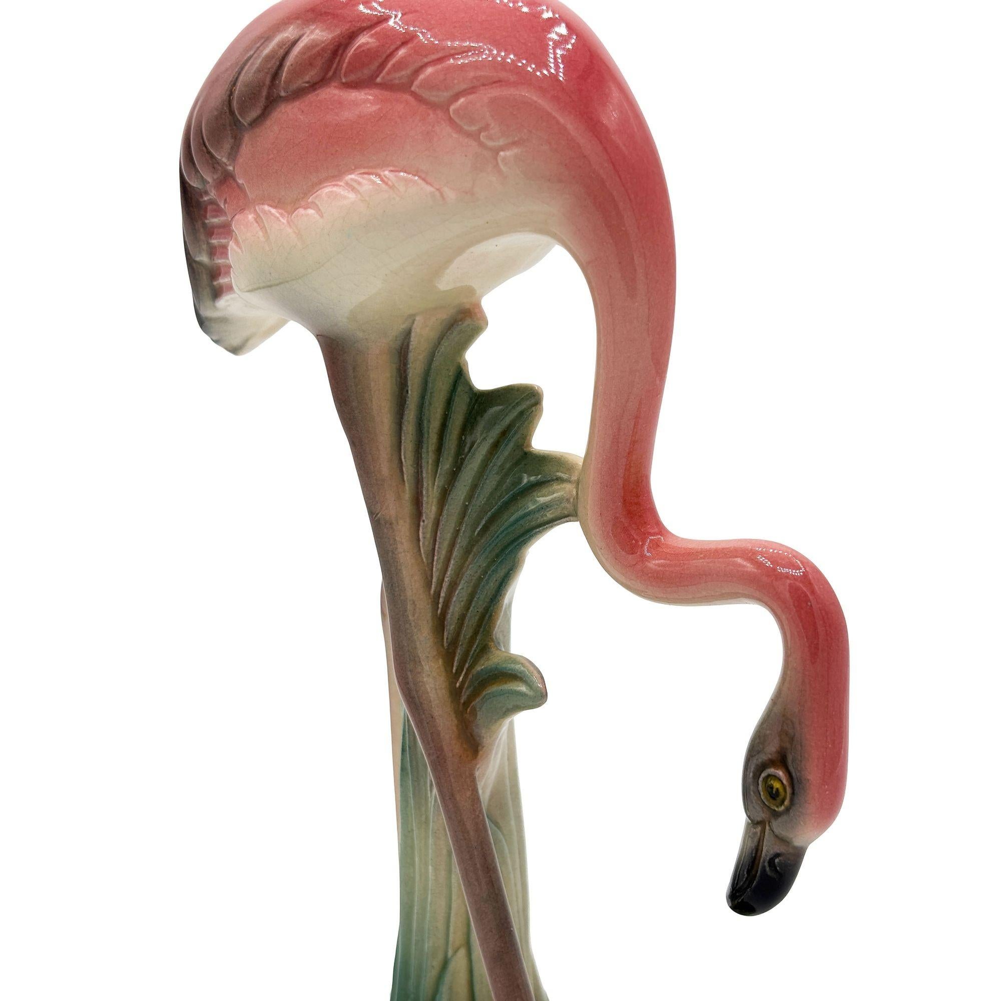 Set de vases de table assortis en céramique Pink Flamingo Mid-century By Brad Kealer Excellent état - En vente à Van Nuys, CA