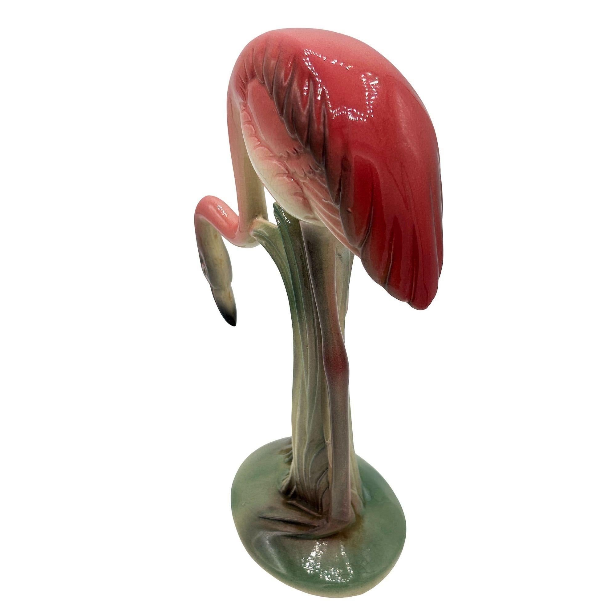 Céramique Set de vases de table assortis en céramique Pink Flamingo Mid-century By Brad Kealer en vente