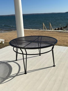 Mid Century Maurizio Tempestini for Salterini Black Iron Coffee Table