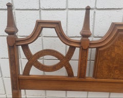 Midcentury Mazor Masterpiece Burl Walnut King Size Headboard