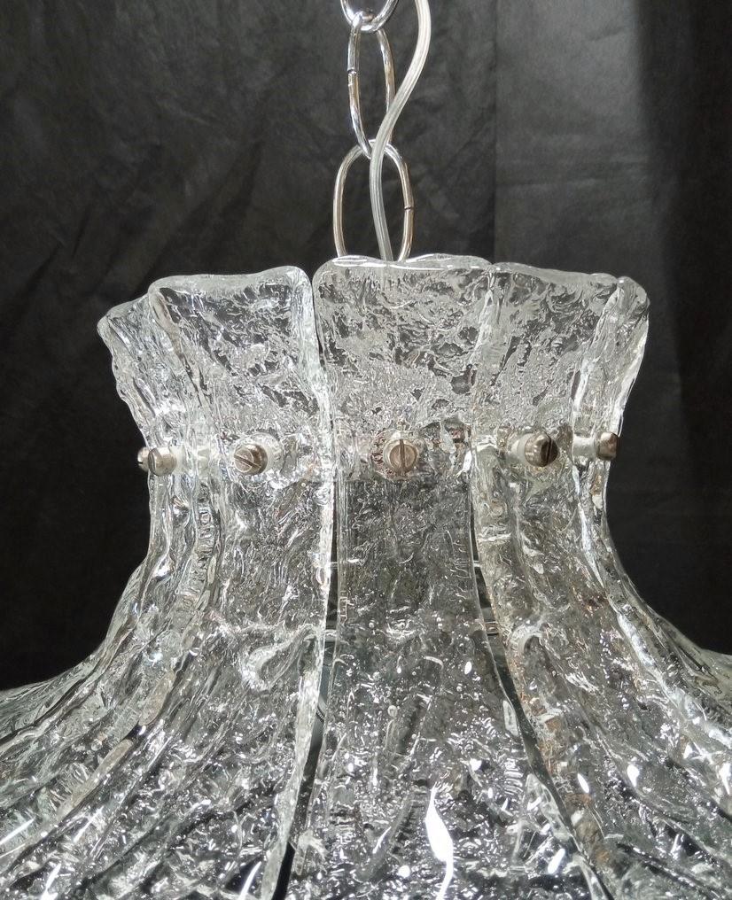 Mazzega Clear Murano Glass Chandelier by Carlo Nason, Italy, 1960s For Sale 5