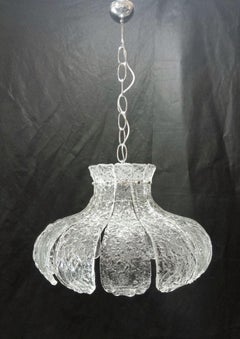 Large Murano Glass Chandelier by Carlo Nason for Mazzega, Italy, 1960s
