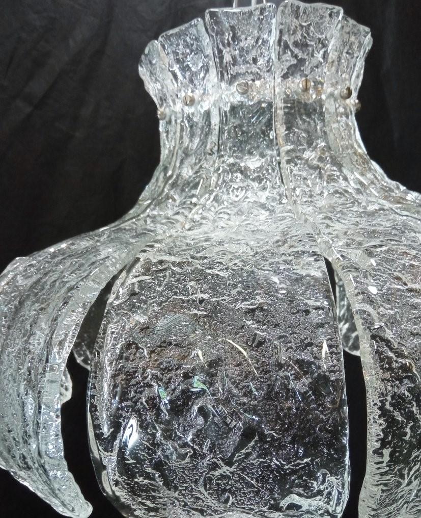 Mazzega Murano-Kronleuchter aus klarem Glas von Carlo Nason, Italien, 1960er Jahre im Angebot 2