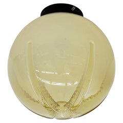 Mid-century mazzega glass ceiling lamp , 1970s