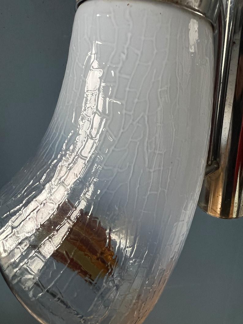 Mid Century Mazzega Murano Glass Chandelier Lamp, 1970s For Sale 3