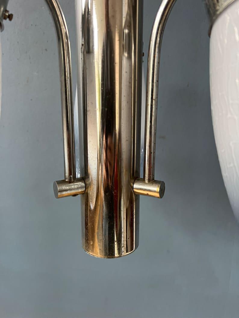 Mid Century Mazzega Murano Glass Chandelier Lamp, 1970s For Sale 4