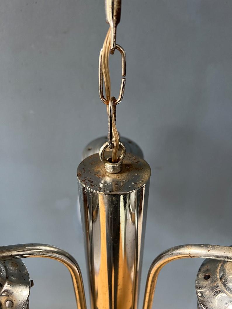 Mid Century Mazzega Murano Glass Chandelier Lamp, 1970s For Sale 5