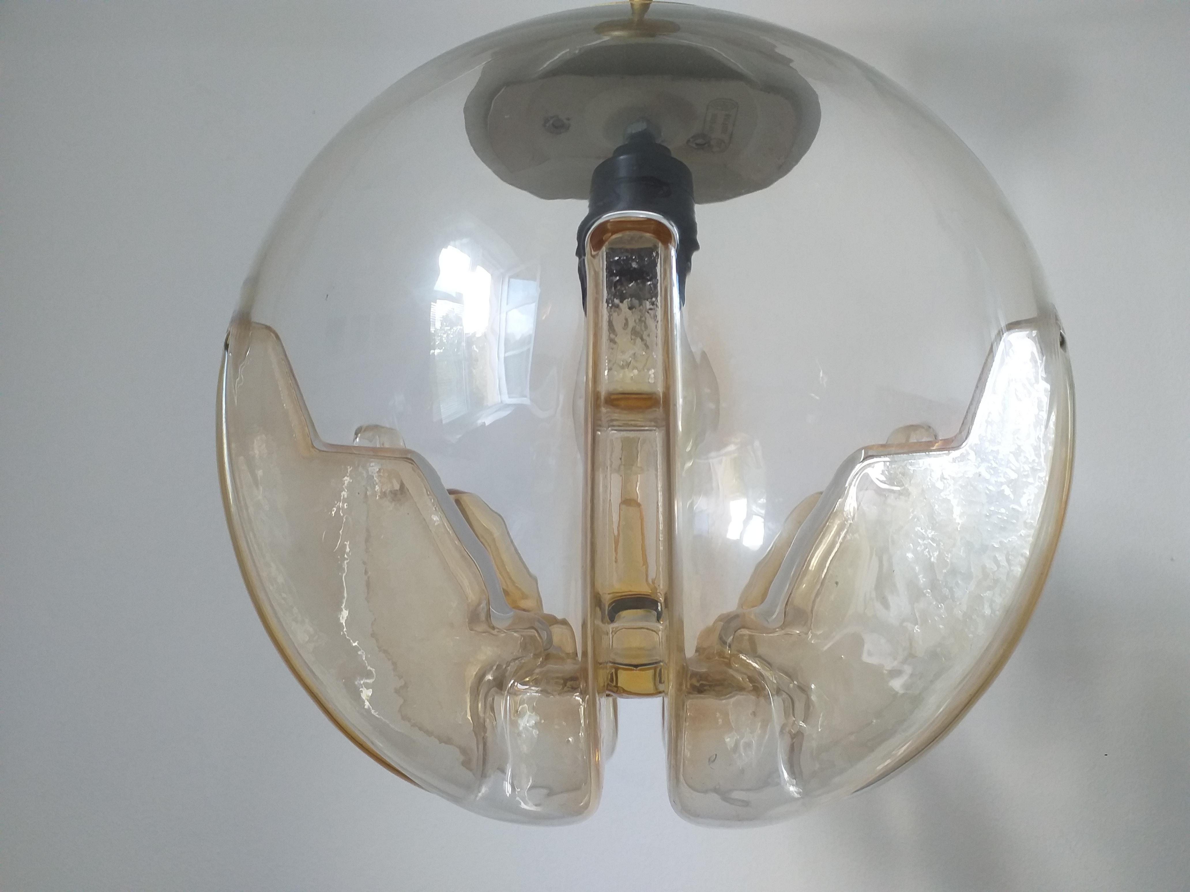 Pendentif en verre Murano du milieu du siècle, Italie, années 1970.  en vente 2