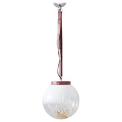 Midcentury Mazzega Pendant Lamp Murano Glass, Italy, 1960