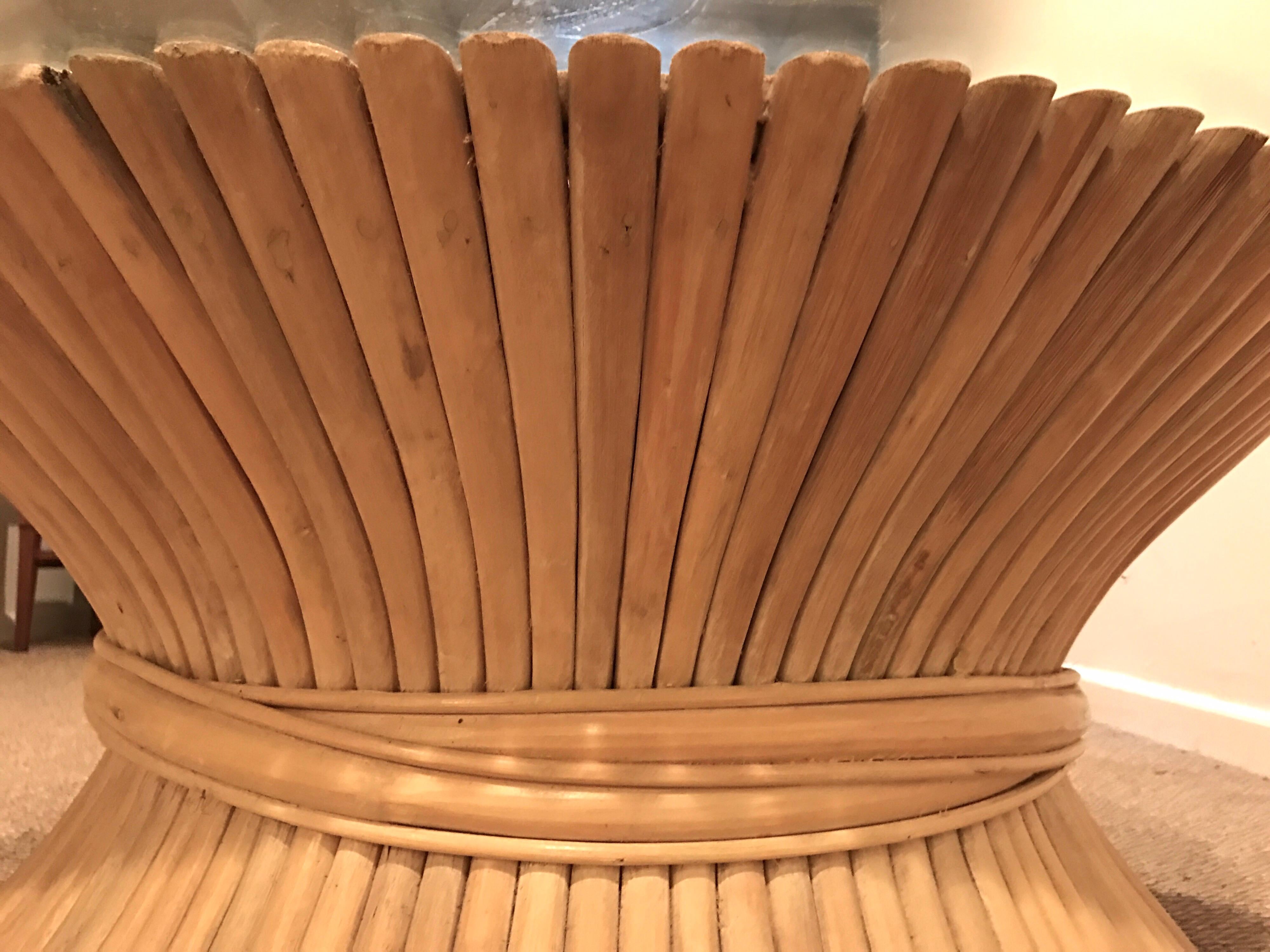 bamboo round coffee table