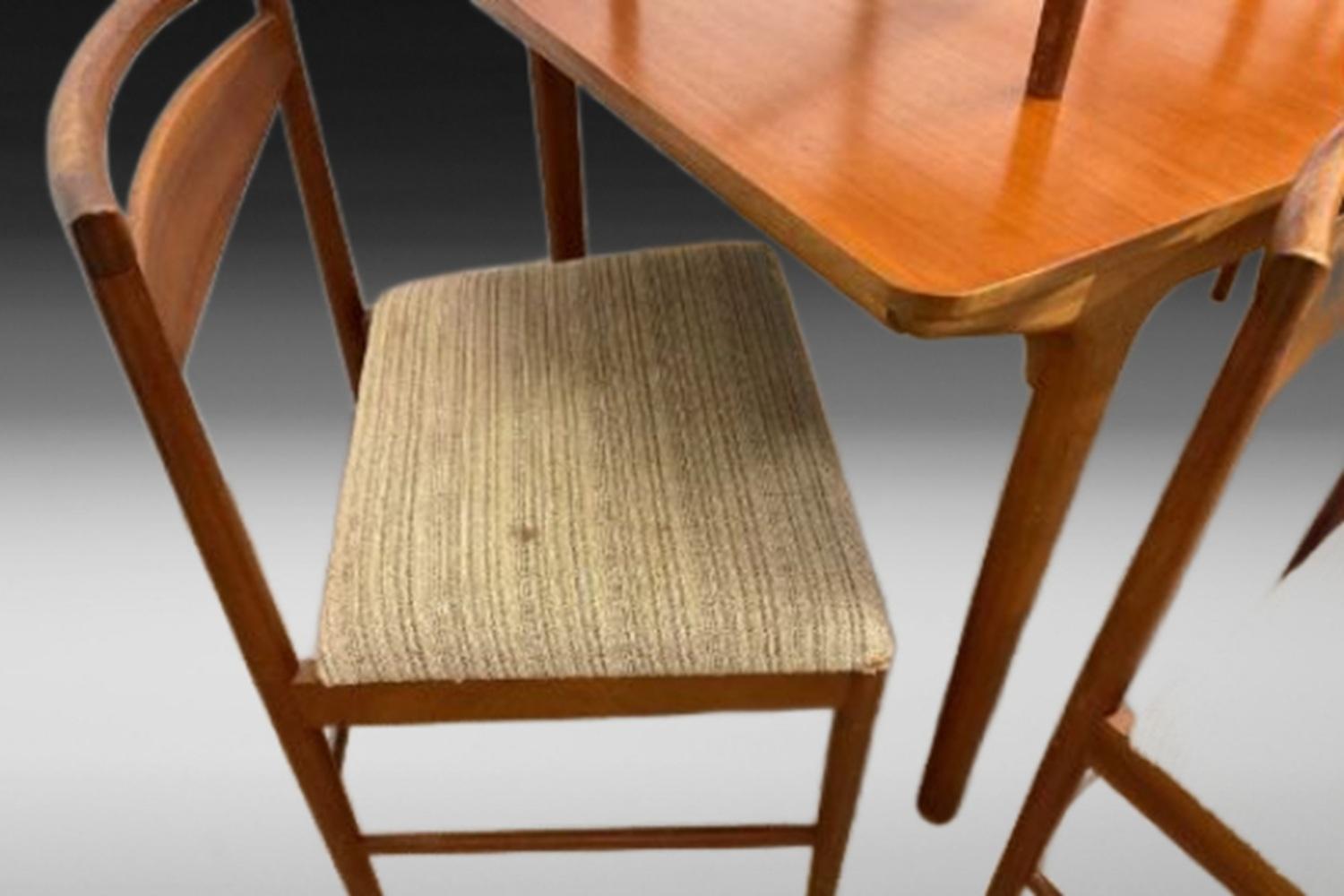 Mid-Century Modern McIntosh Teak Dining Chairs Set of 6 For Sale