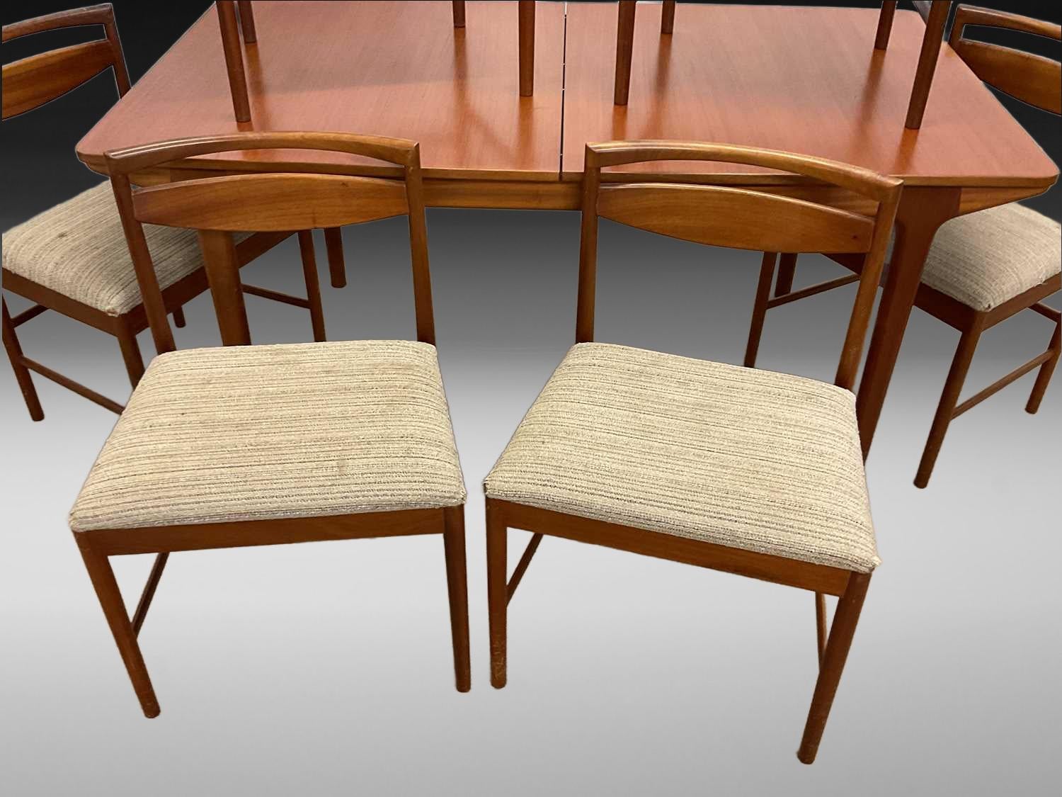 European McIntosh Teak Dining Chairs Set of 6 For Sale