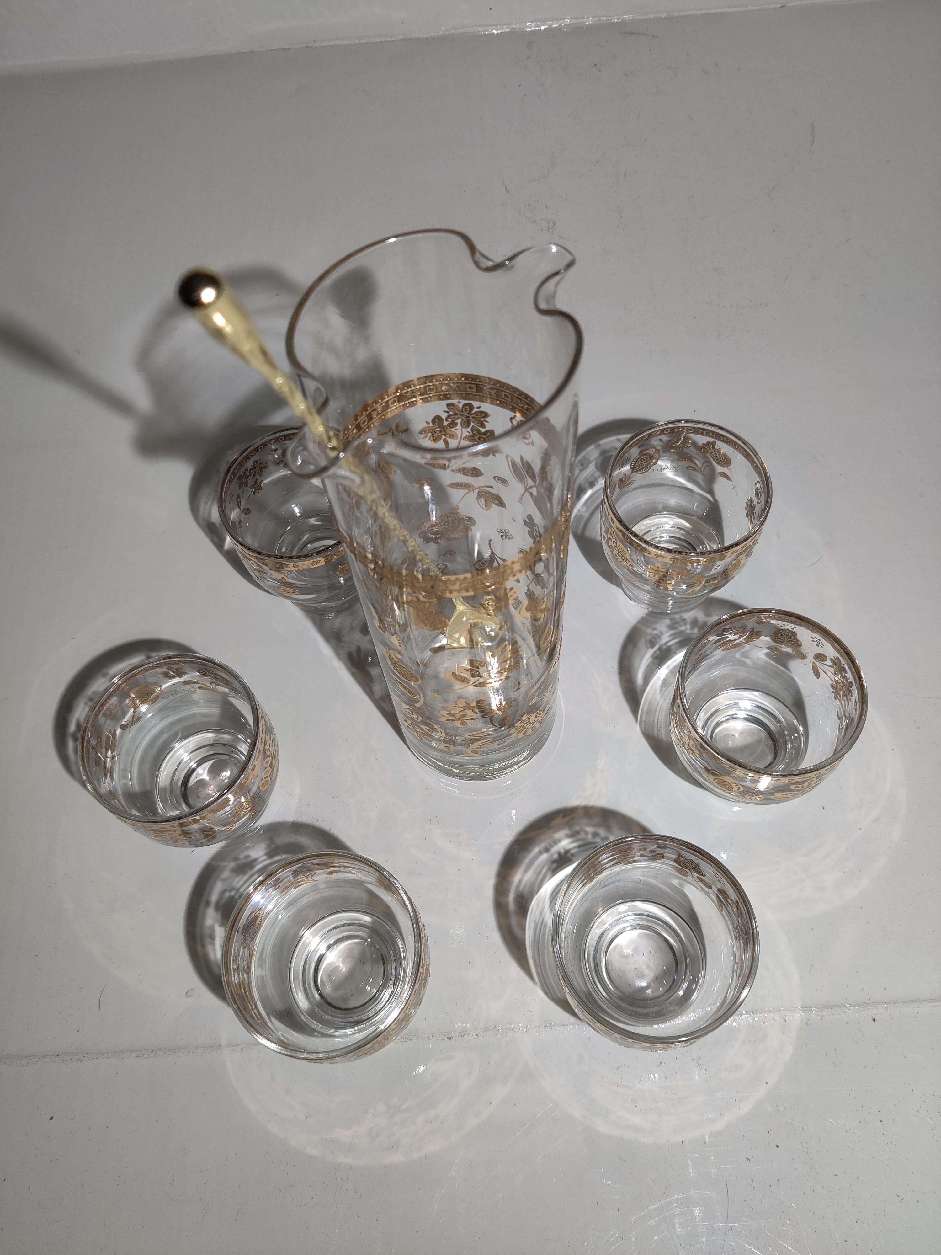 Mid-Century MCM Chantilly Culver Bar Set For Sale 6