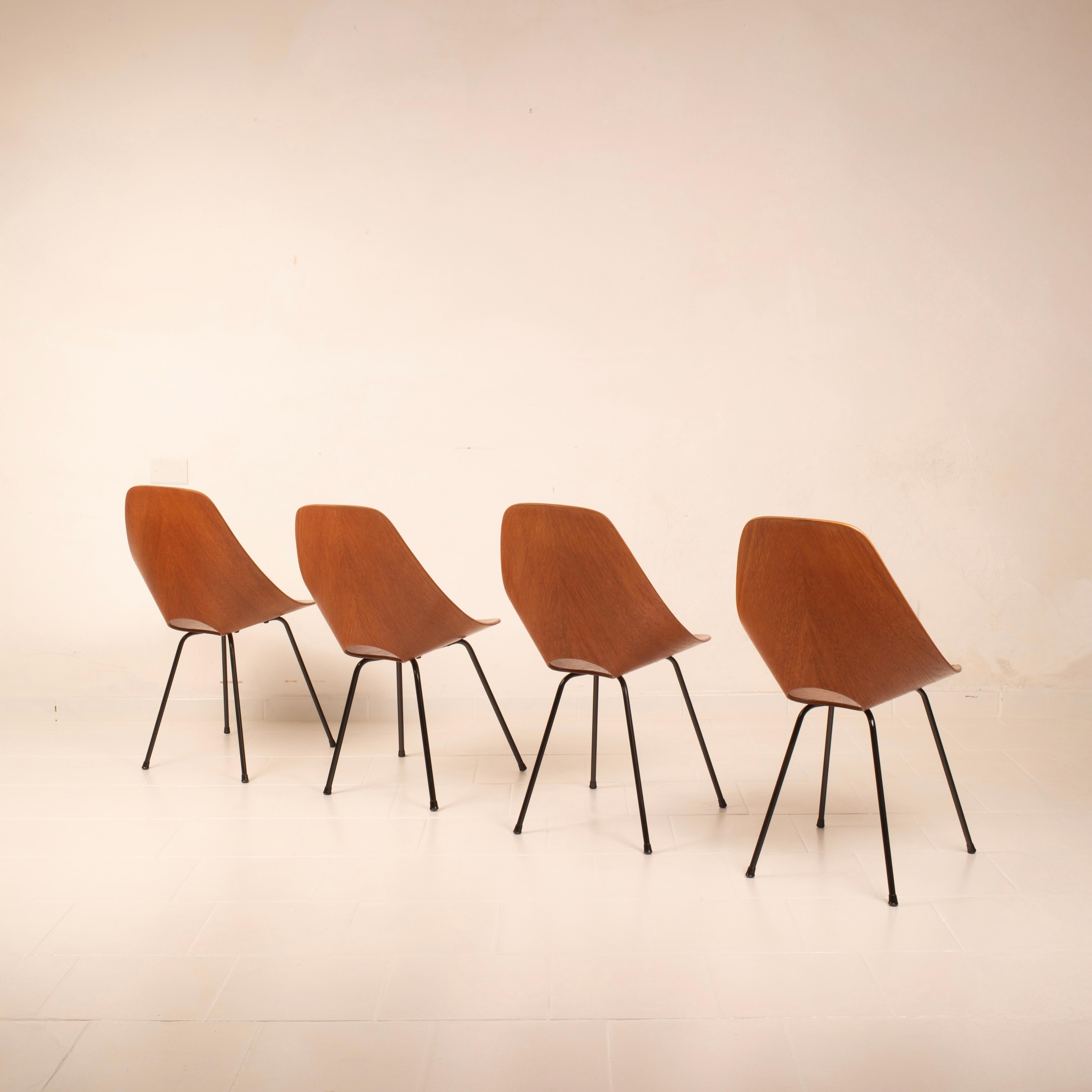 Mid Century Medea Chairs by Vittorio Nobili for Fratelli Tagliabue, 1950s For Sale 9