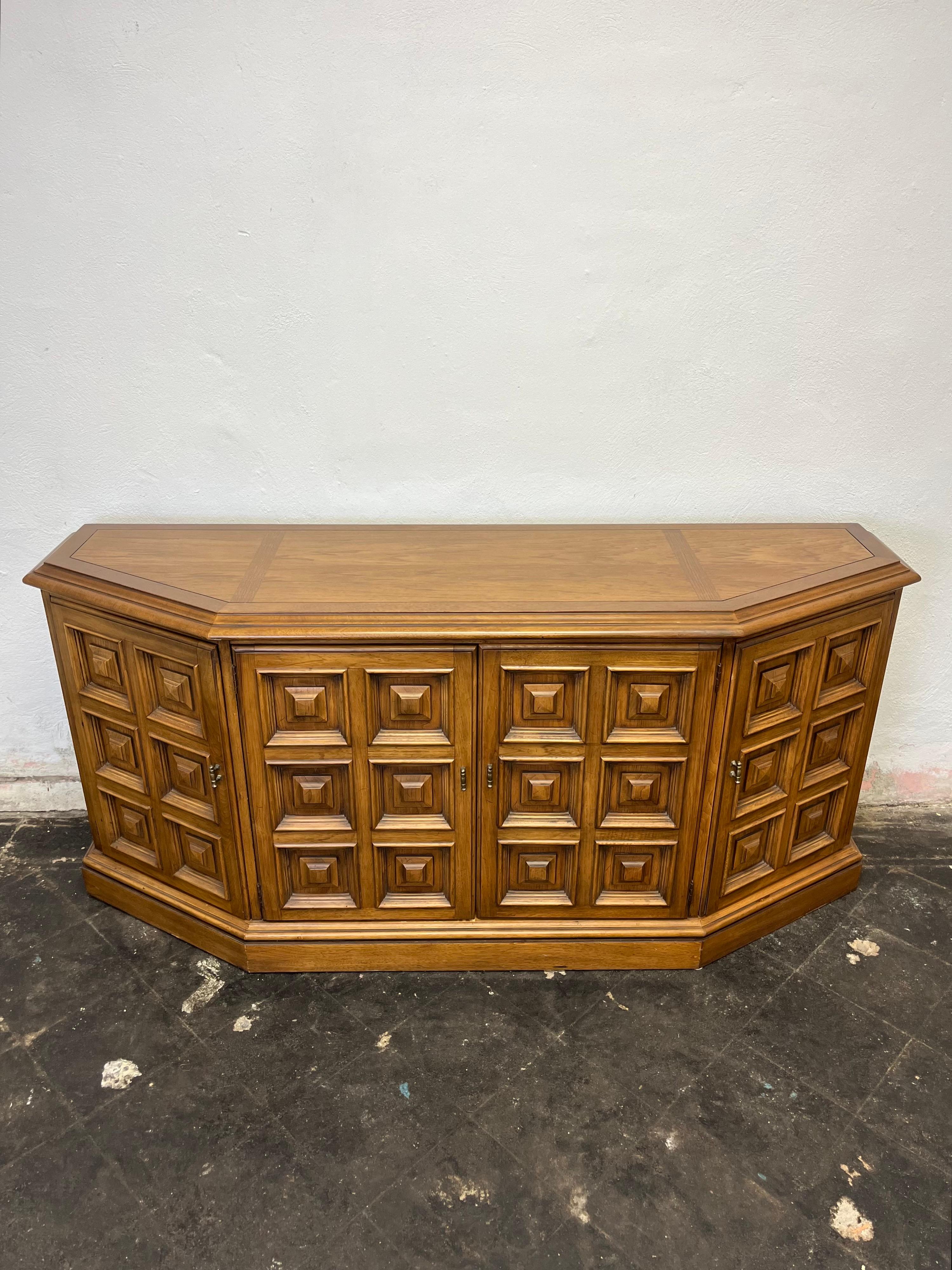 Spanish Colonial Mid Century Mediterranean Drexel Esperanto Buffet