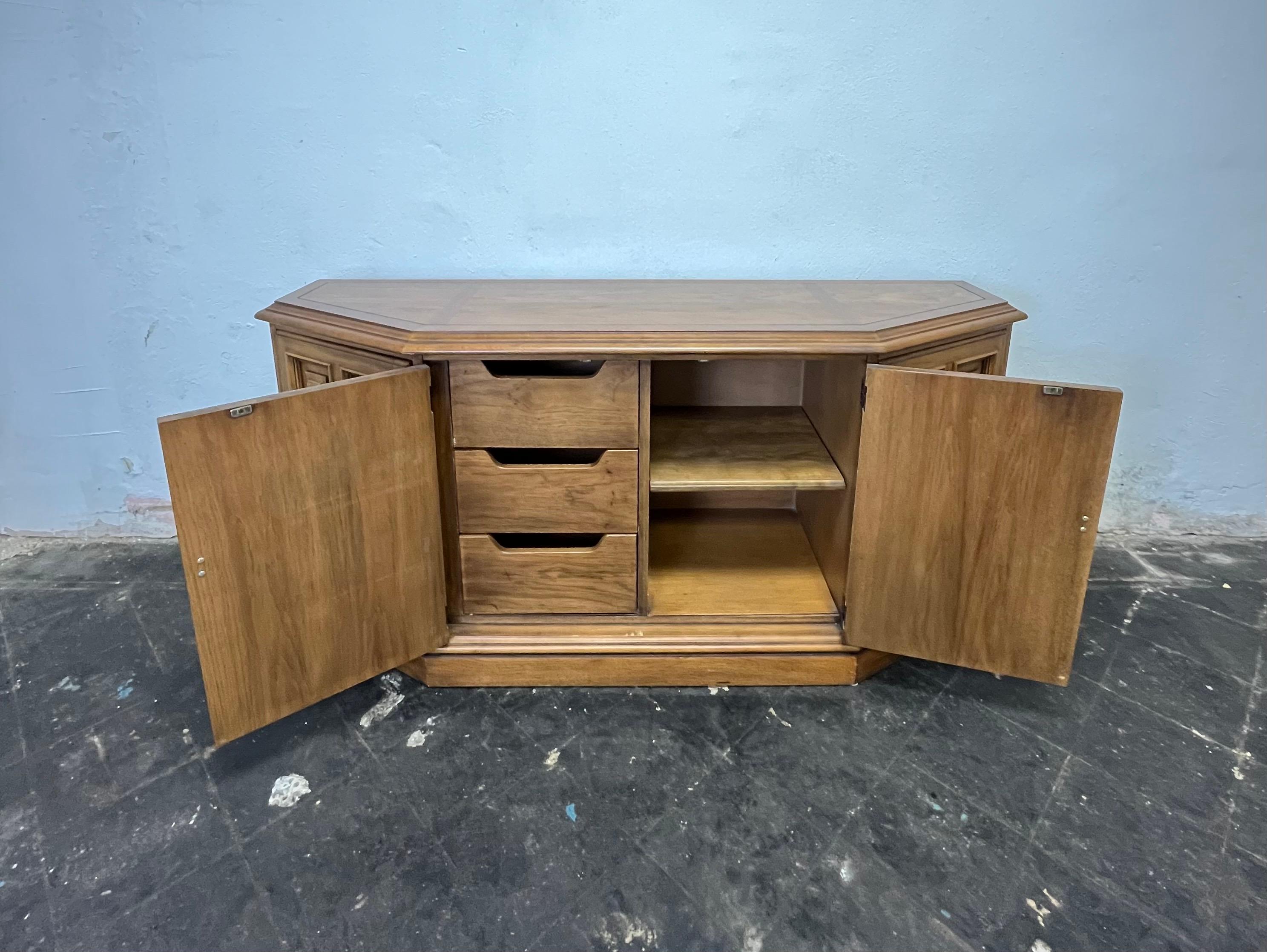 Mid Century Mediterranean Drexel Esperanto Buffet In Good Condition In W Allenhurst, NJ