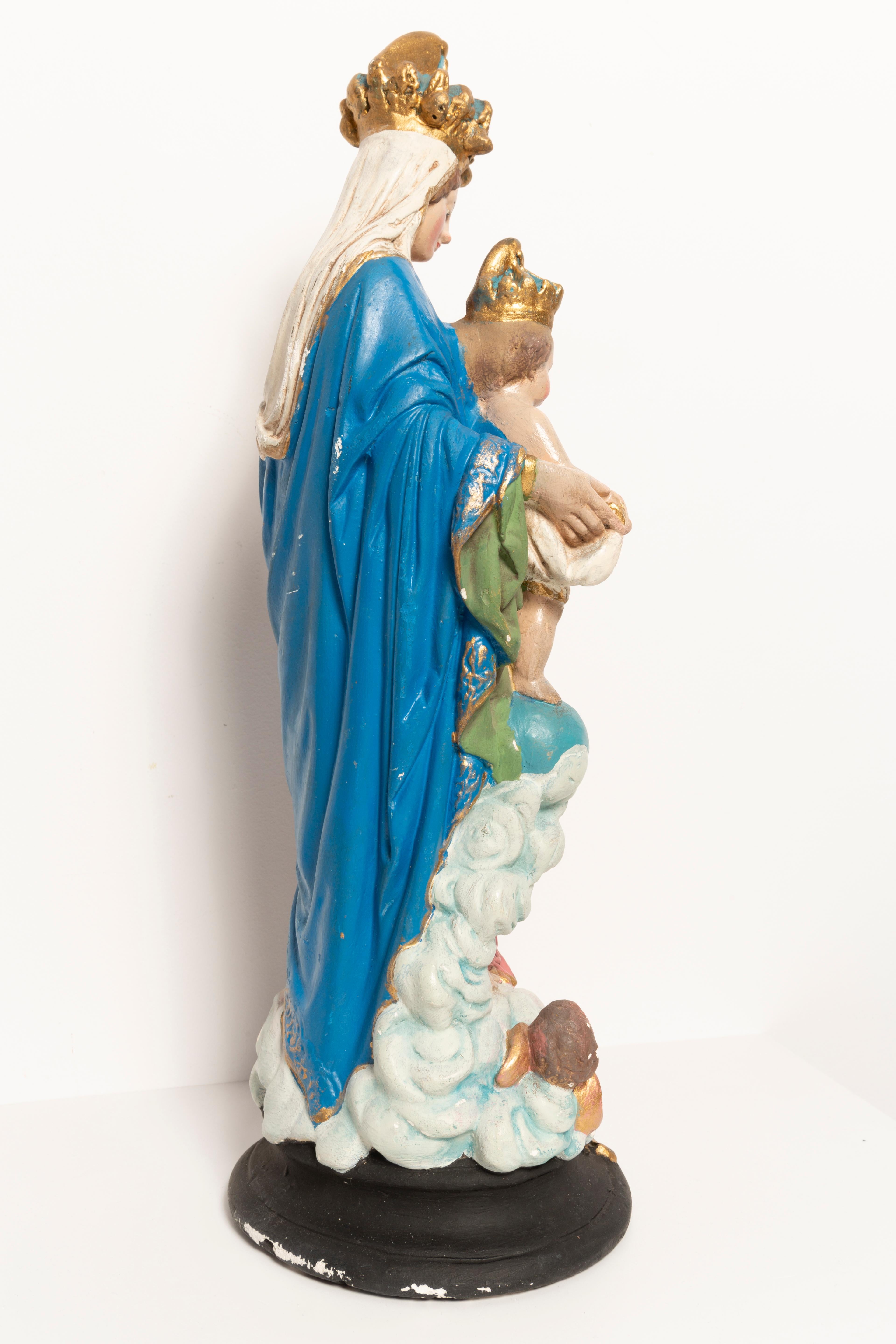 Mid-Century Medium Santa Maria Colorfull Gypsum Sculpture, Italy, 1960 For Sale 3