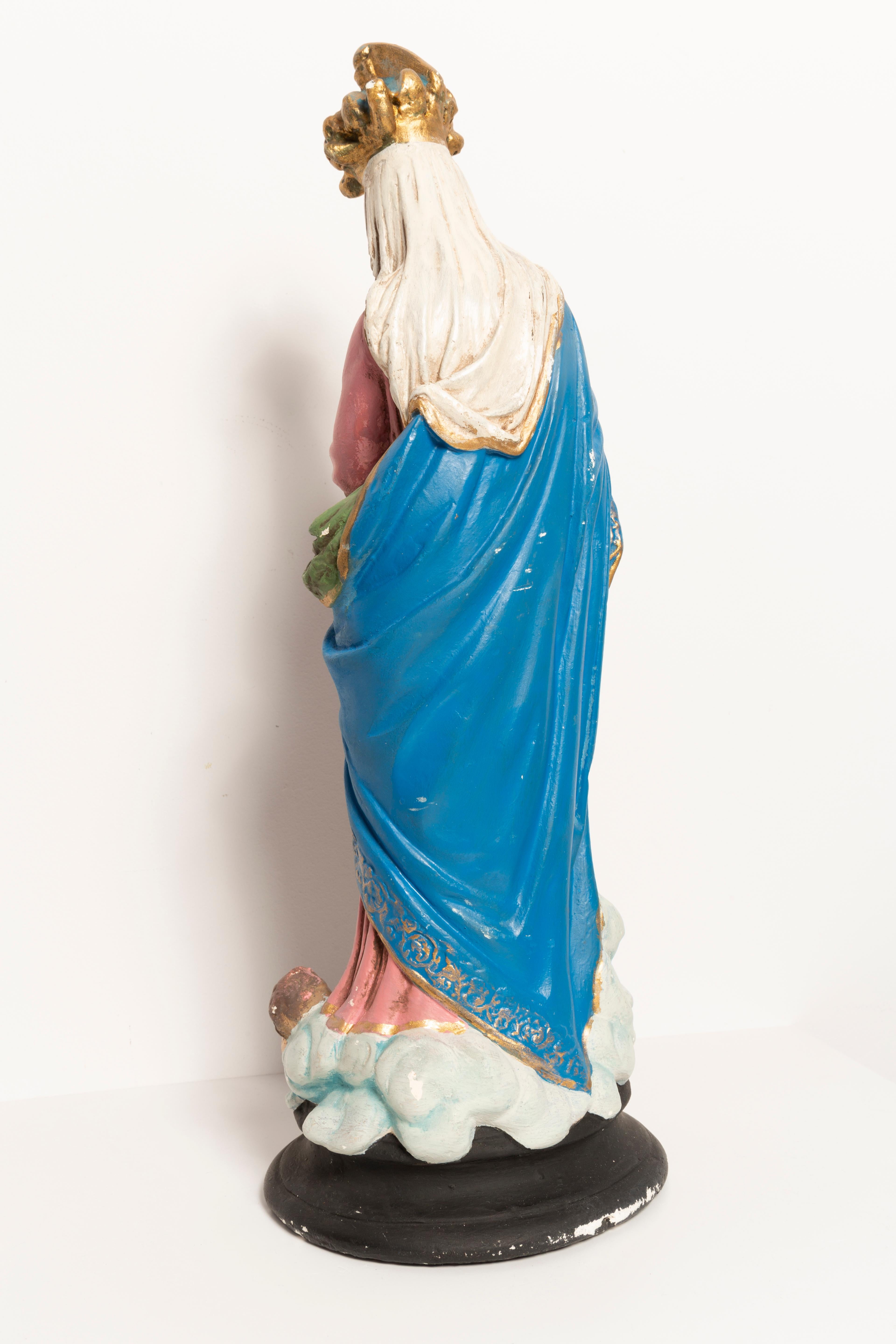 Mid-Century Medium Santa Maria Colorfull Gypsum Sculpture, Italy, 1960 For Sale 1