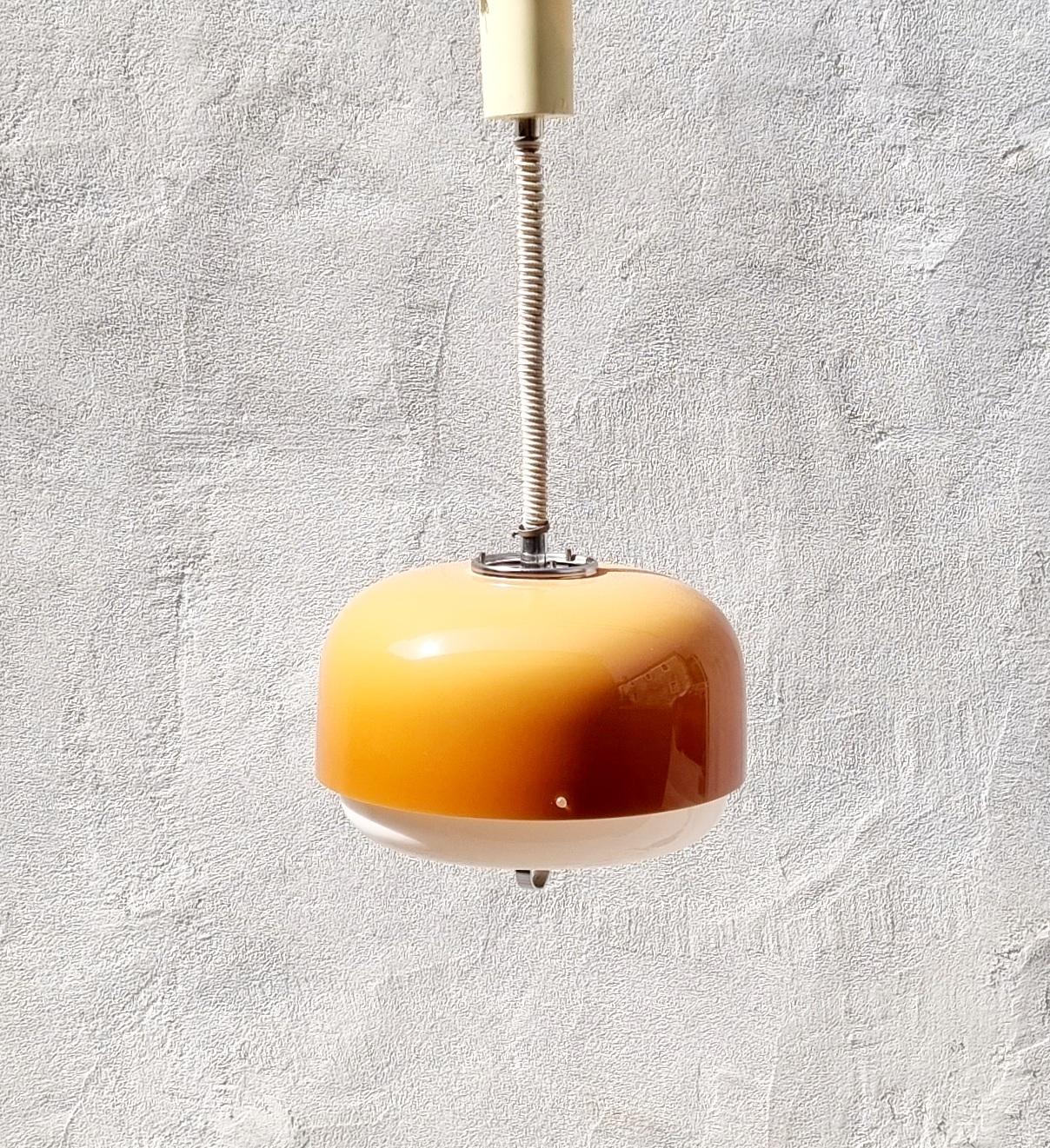 Mid-Century Medusa Ceiling Lamp by Luigi Massoni for Guzzini, Italy, 70s For Sale 3