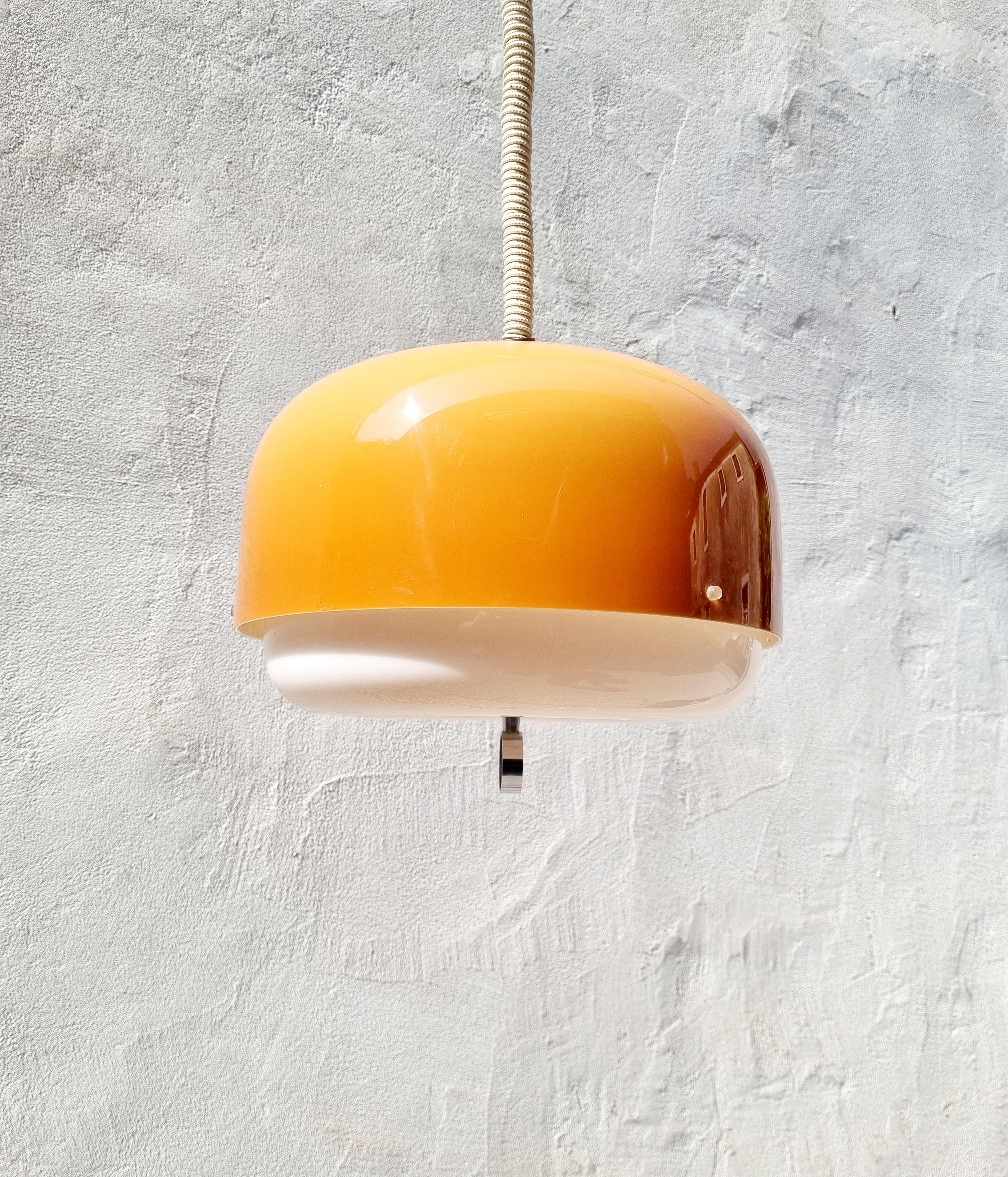 Space Age Mid-Century Medusa Ceiling Lamp by Luigi Massoni for Guzzini, Italy, 70s For Sale