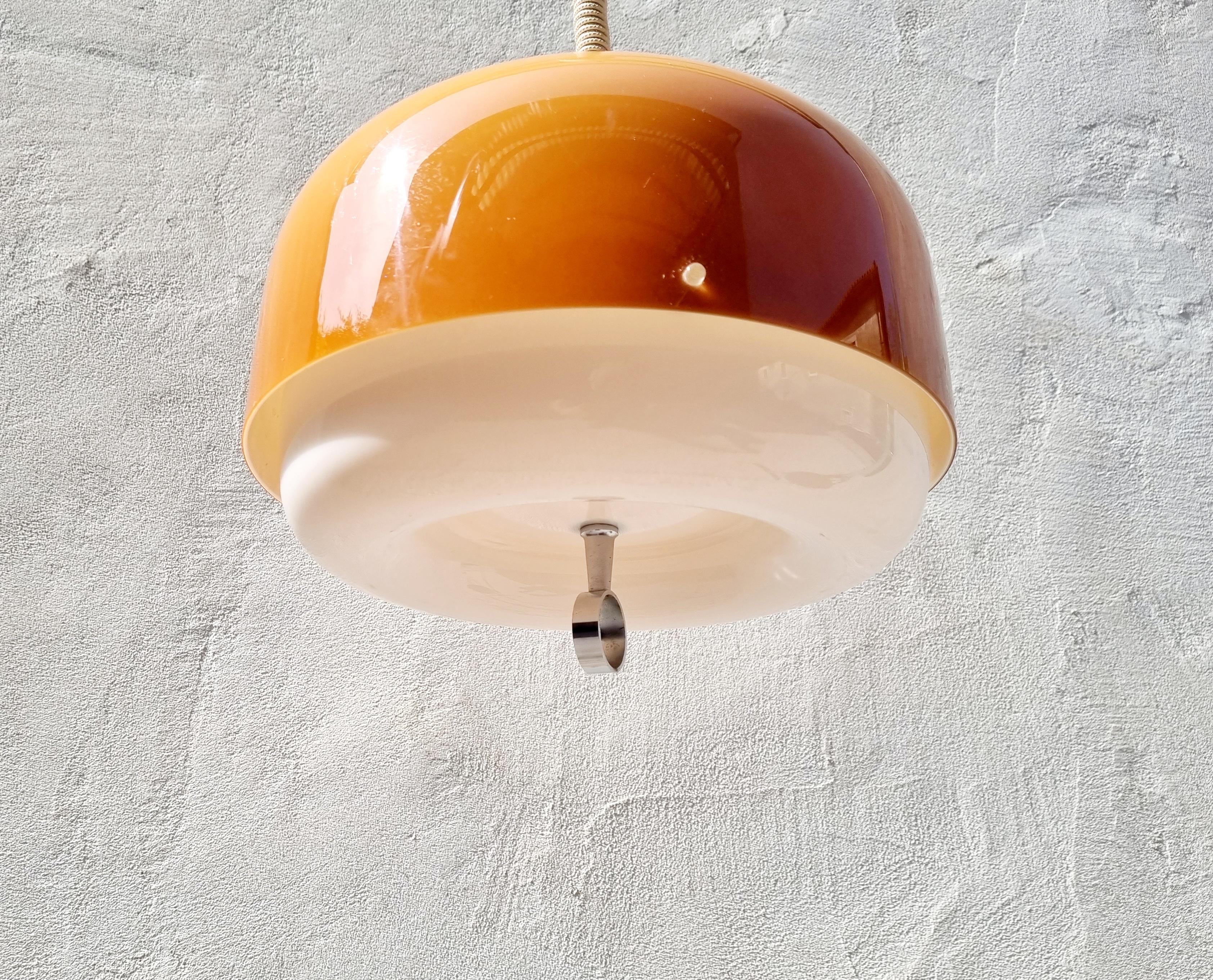 Italian Mid-Century Medusa Ceiling Lamp by Luigi Massoni for Guzzini, Italy, 70s For Sale