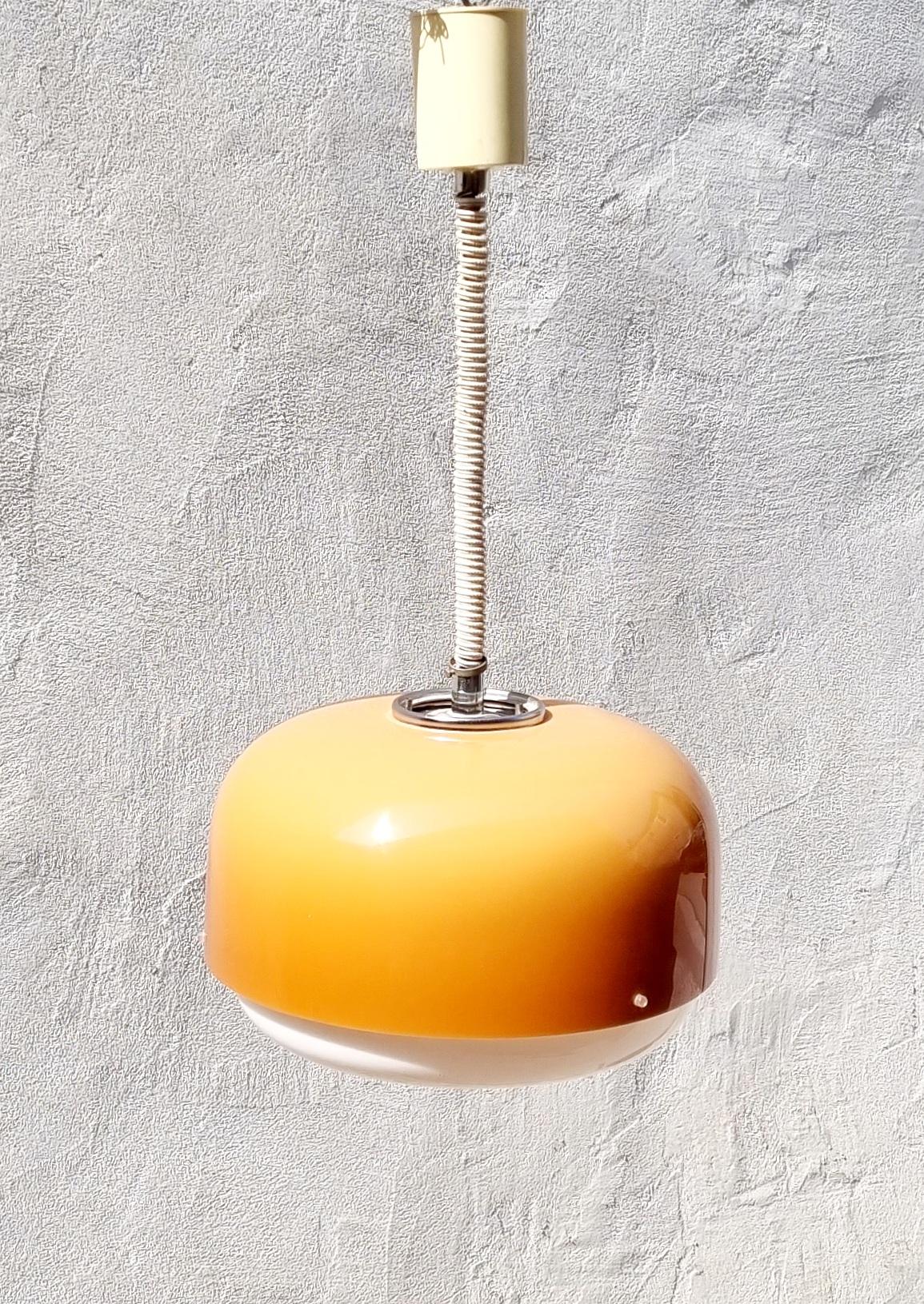 Late 20th Century Mid-Century Medusa Ceiling Lamp by Luigi Massoni for Guzzini, Italy, 70s For Sale