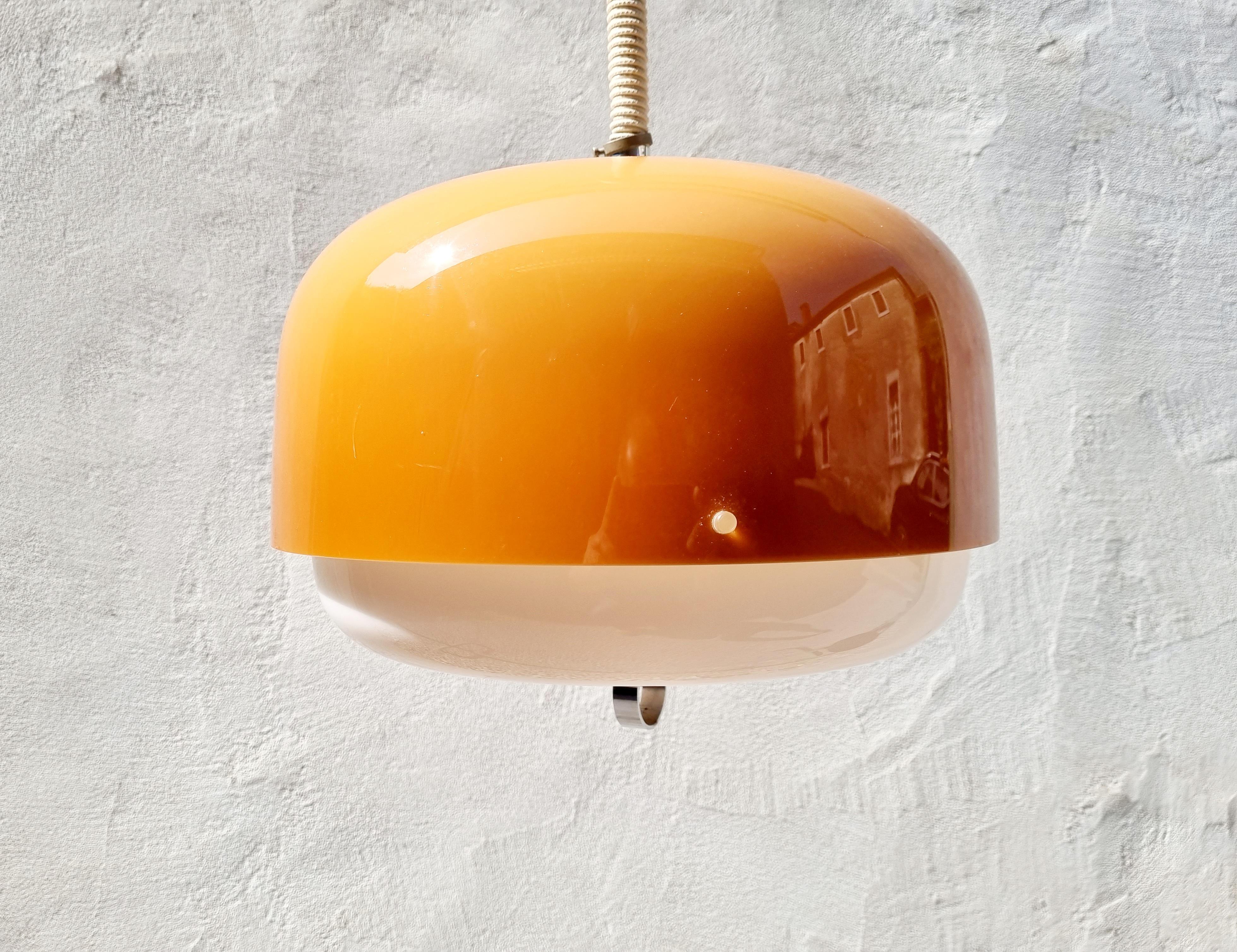 Mid-Century Medusa Ceiling Lamp by Luigi Massoni for Guzzini, Italy, 70s For Sale 2