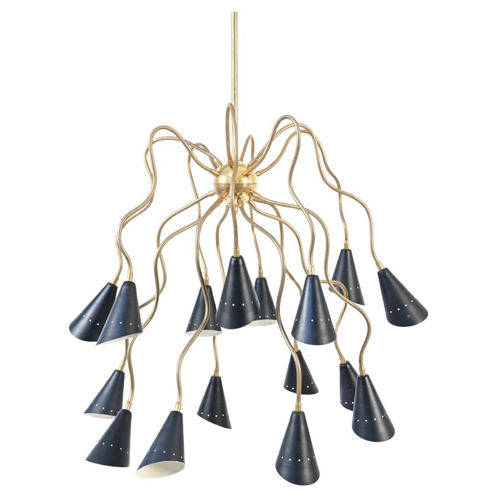 Mid-Century "Medusa" Chandelier Attributed to Stilnovo