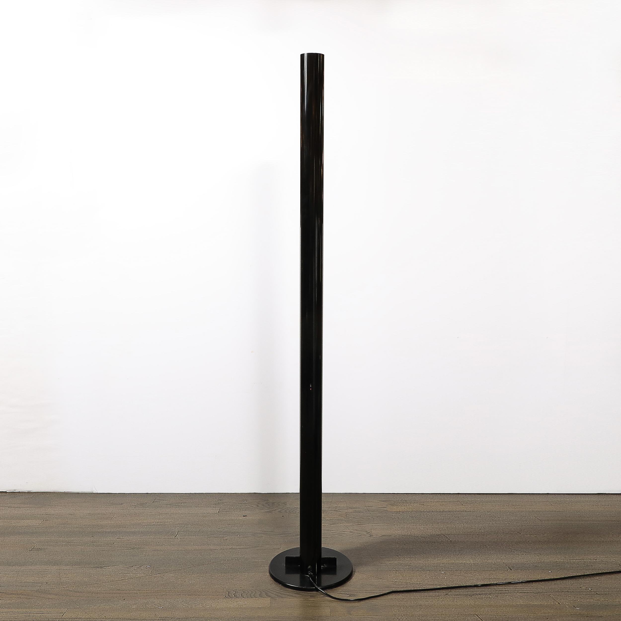 Lampada da terra Megaron di metà secolo con smalto nero di Gianfranco Frattini per Artemide in vendita 6