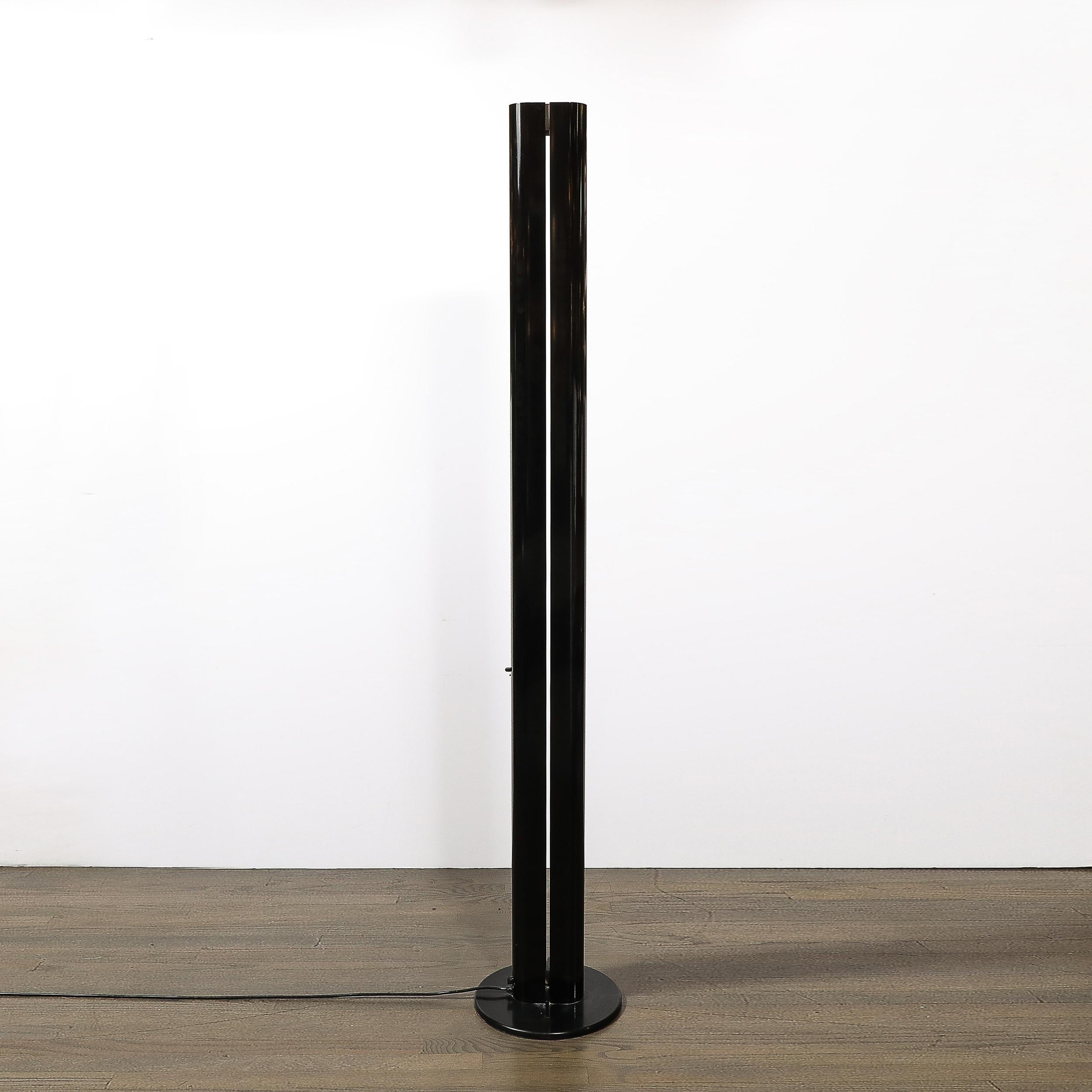 Lampada da terra Megaron di metà secolo con smalto nero di Gianfranco Frattini per Artemide in vendita 7