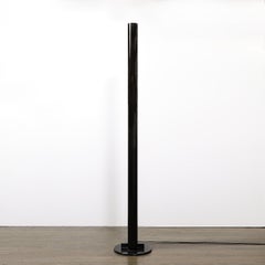 Lampada da terra Megaron di metà secolo con smalto nero di Gianfranco Frattini per Artemide