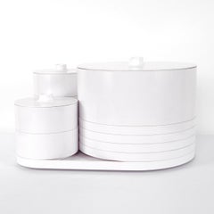Midcentury Melamine Dinnerware Set Designed by Massimo Vignelli for Heller