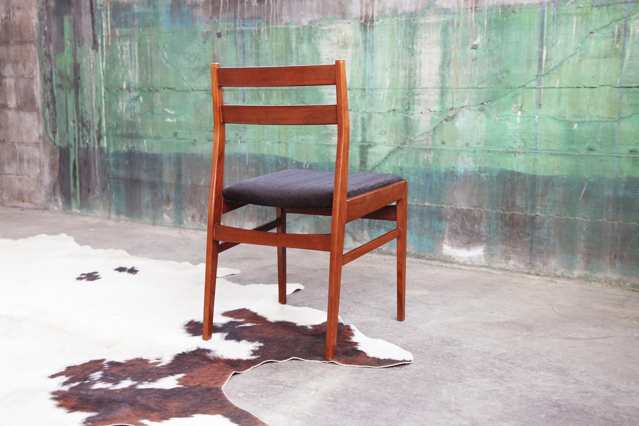 Britannique Meredew sculpturale chaise de bureau d'appoint vintage en teck, années 1960 en vente