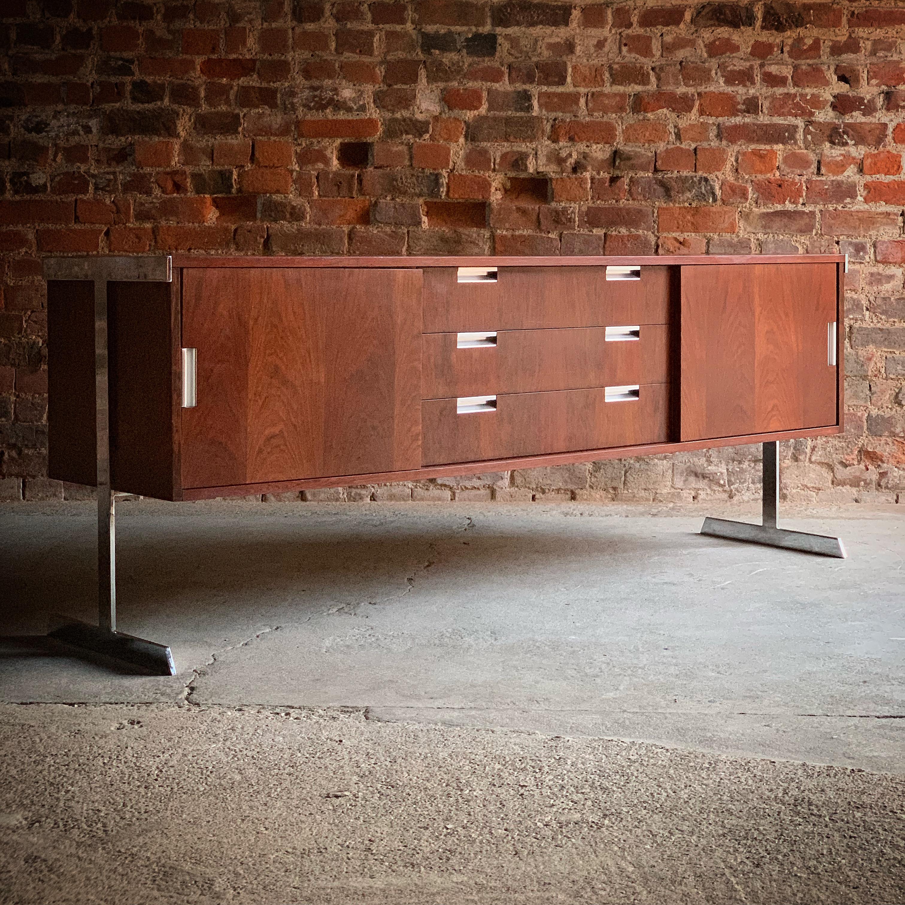When it comes to coolness in the British furniture world one name stands out above all others and that’s Merrow Associates, our version of Knoll Studio, this super slick, elegant and seriously sought after Merrow Associates sideboard dates to the