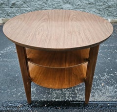 Mid-Century Mersman Teak and Formica Top Three-Tier Side Table