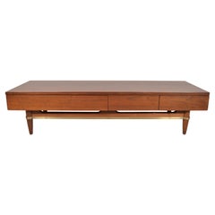 Mid-Century Merton Gershun Low Coffee Table or Bench-American of Martinsville 