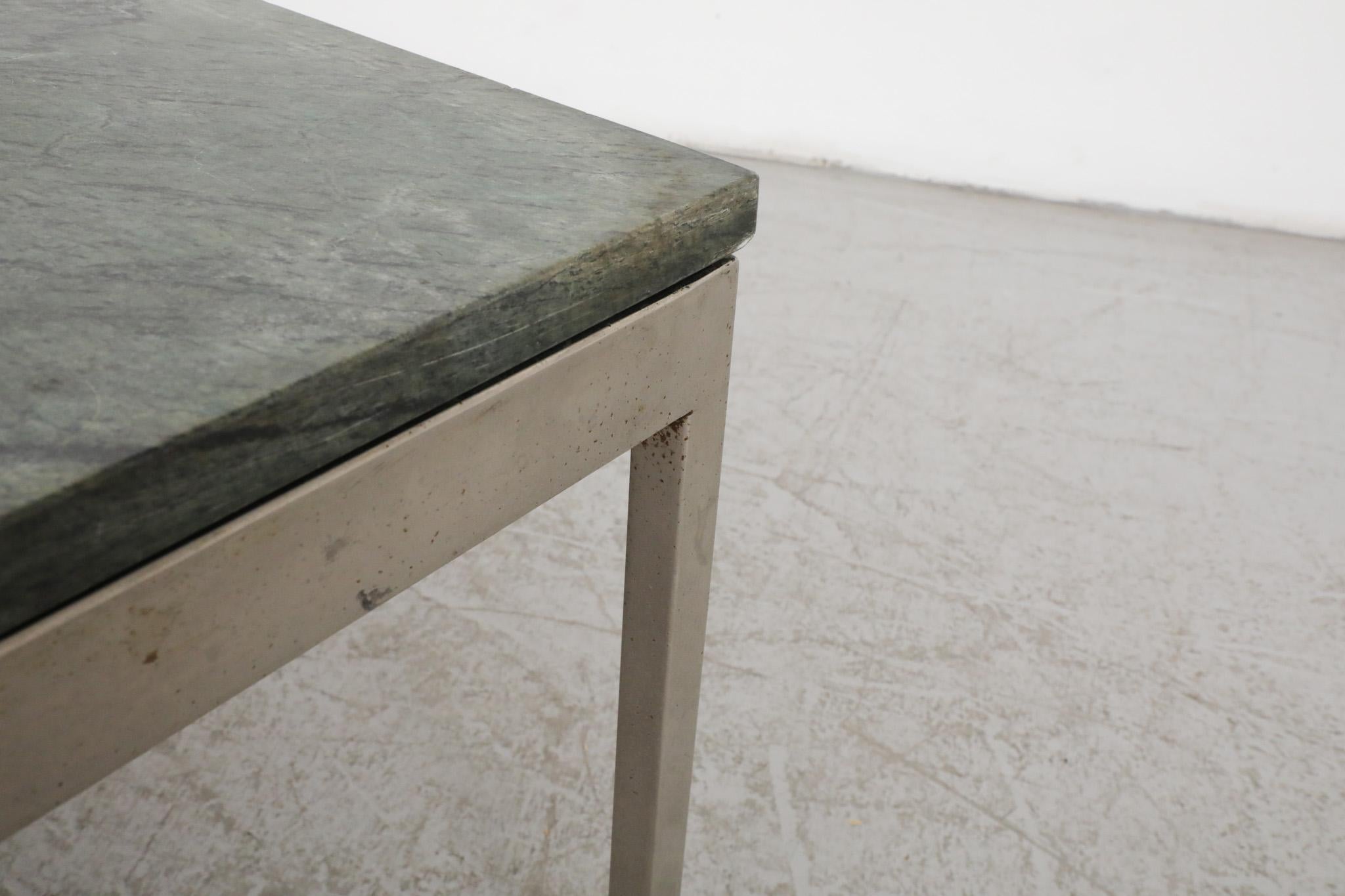 Mid-Century Metaform (attr) Green Marble Coffee or Side Table For Sale 10