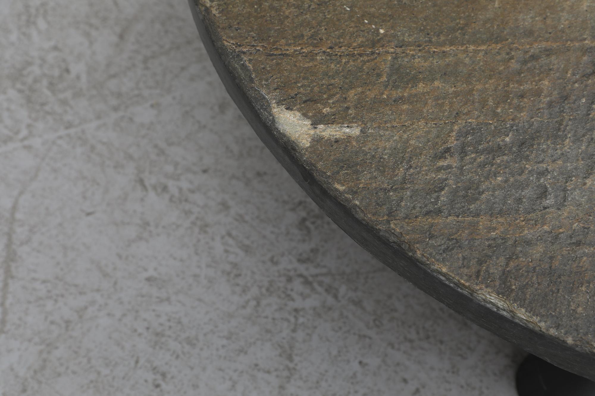 Mid-Century Metaform 'Attributed' Round Stone Coffee Table, 1970s 2