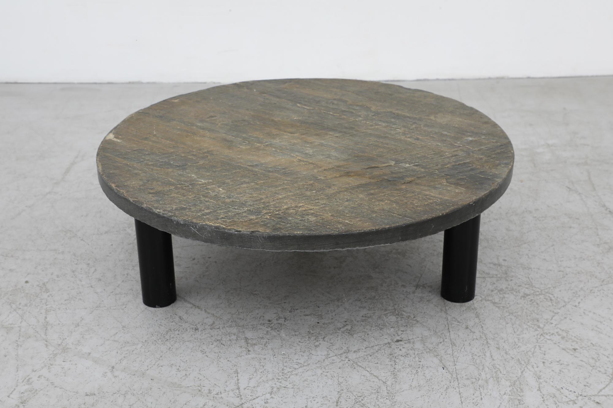 Mid-Century Metaform 'Attributed' Round Stone Coffee Table, 1970s 8