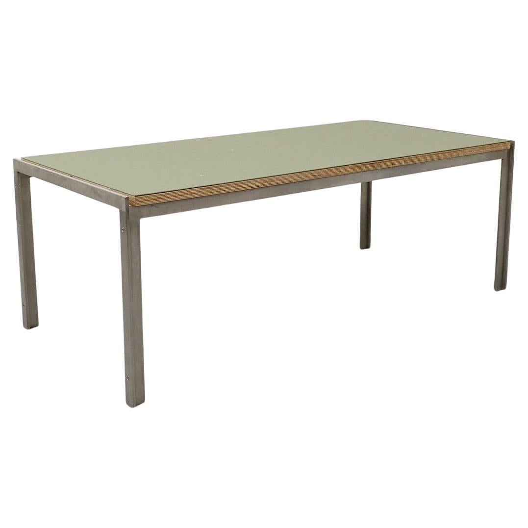 Mid-Century Metaform Coffee Table with Green Laminate Top and Steel Base