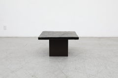 Beistelltisch mit quadratischer Steinplatte im Metaform-Stil der Jahrhundertmitte