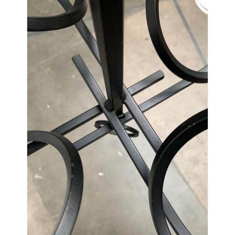 Mid-Century Metal and Glass Candleholder Pendant, 1960s In Excellent Condition For Sale In Hamburg, DE