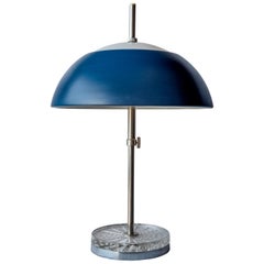 Midcentury Metal and Glass Finn Juhl Table Lamp, 1965
