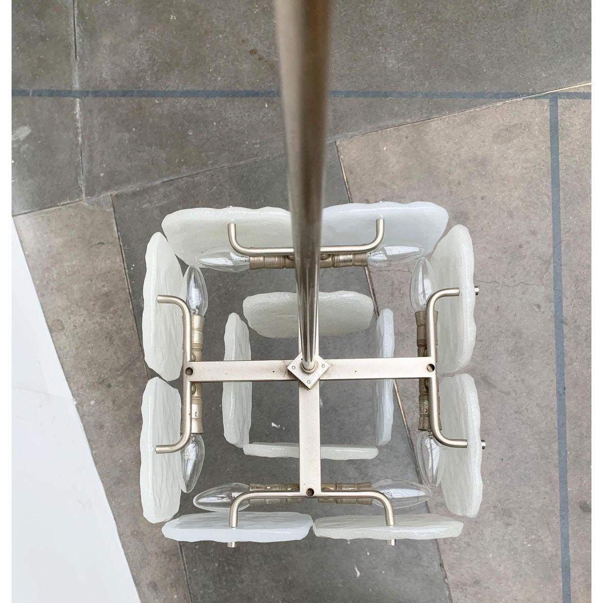 Lampadario Bernstein di Kalmar, in metallo e vetro, della metà del secolo. in vendita 2